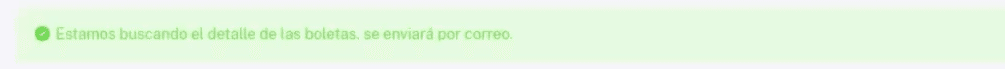 Mensaje de confirmación