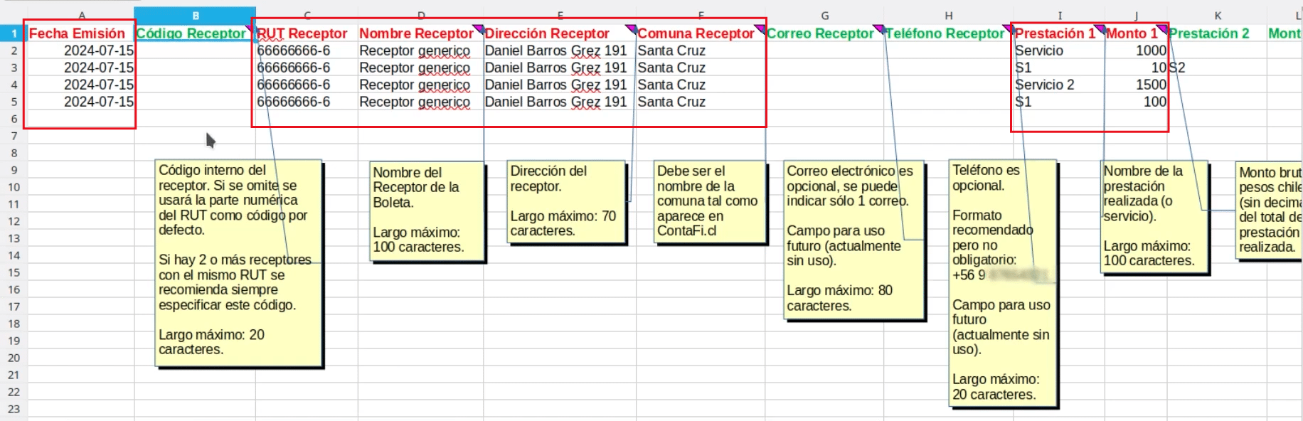 Plantilla de BTE masivas