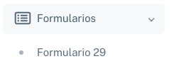 Menú de Formularios